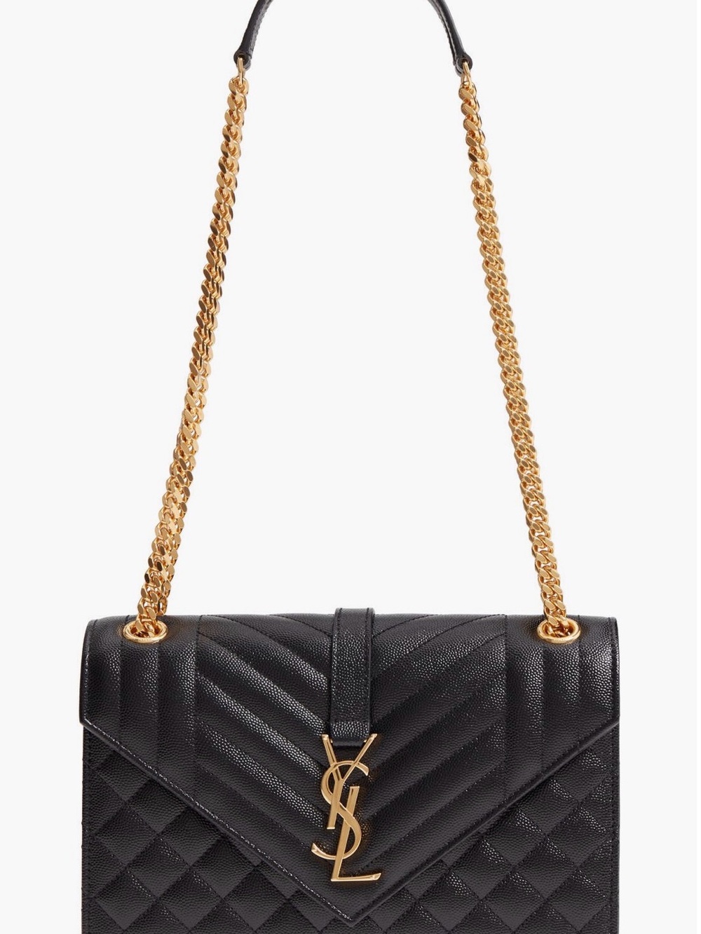 Saint Laurent Medium Cassandra Quilted Leather Envelope Bag - Picture 2 of 10